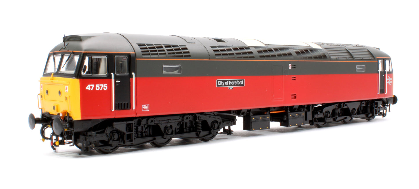 Class 47 575 'City of Hereford' Parcels Red/Grey Diesel Locomotive