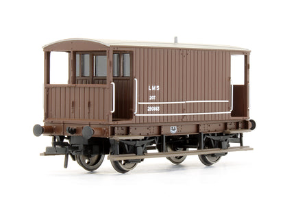 Pre-Owned 38-553 Midland Brake Van LMS Bauxite (Without Duckets)