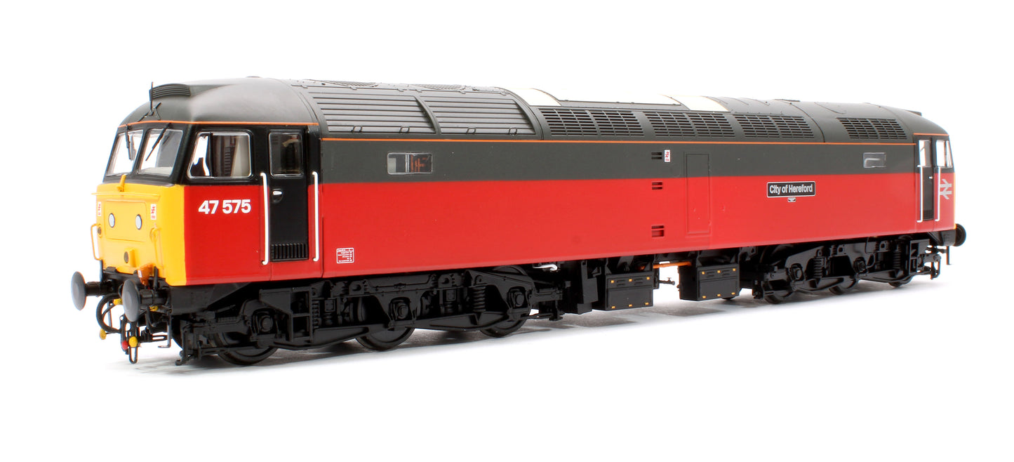 Class 47 575 'City of Hereford' Parcels Red/Grey Diesel Locomotive - DCC Sound