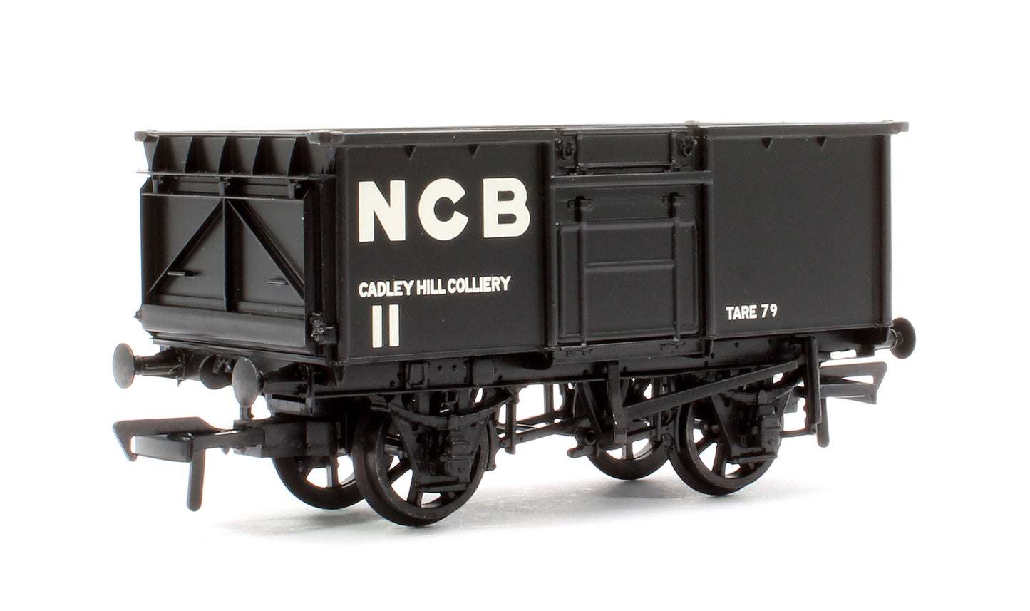 BR 16T Steel Mineral Wagon Top Flap Doors NCB Grey 11 'Cadley Hill Colliery'