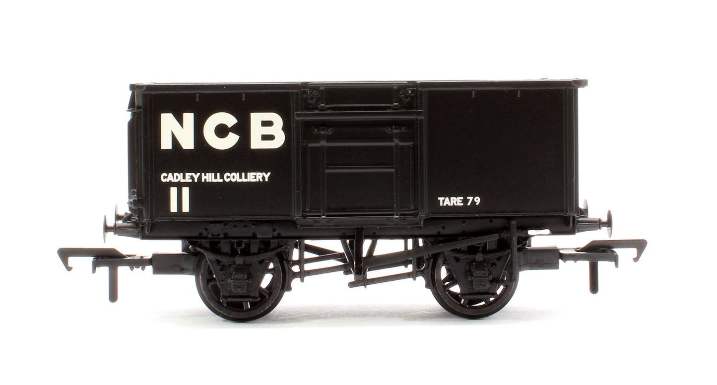 BR 16T Steel Mineral Wagon Top Flap Doors NCB Grey 11 'Cadley Hill Colliery'