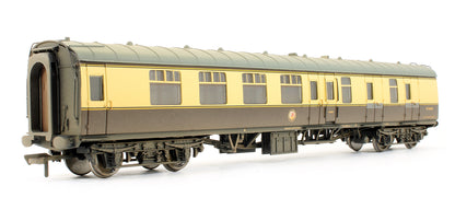 Pre-Owned 39-079C BR MK1 BSK Coach Brake Second Corridor Chocolate & Cream B34303 (Weathered)