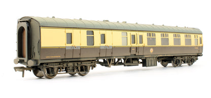 Pre-Owned 39-079C BR MK1 BSK Coach Brake Second Corridor Chocolate & Cream B34303 (Weathered)