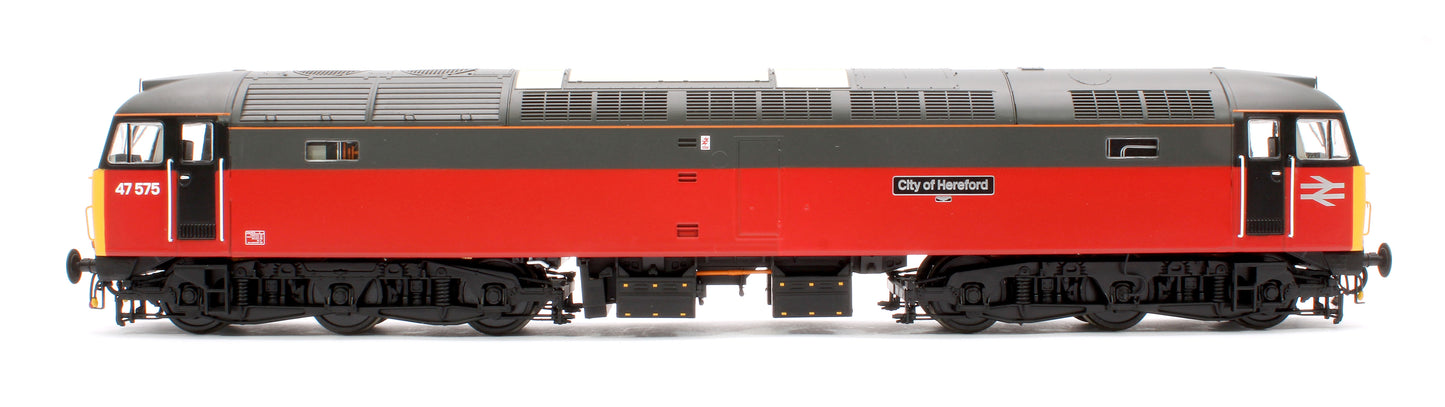 Class 47 575 'City of Hereford' Parcels Red/Grey Diesel Locomotive