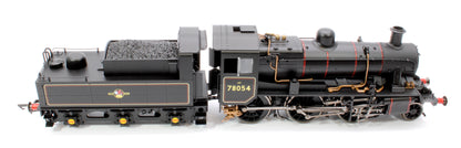 Standard Class 2MT 2-6-0 BR Black Late Crest 78054 Steam Locomotive