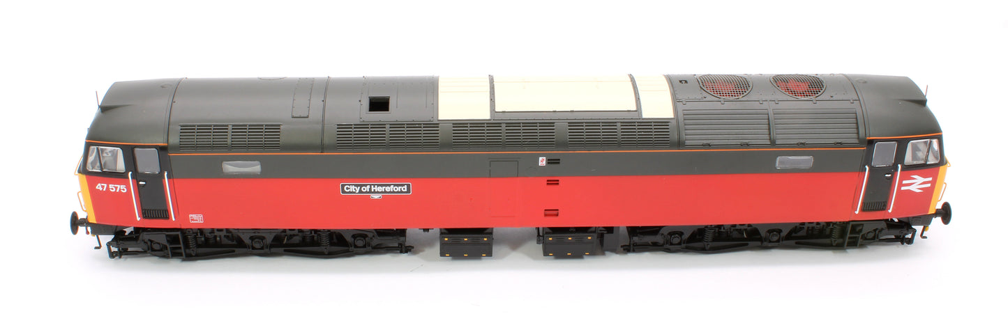 Class 47 575 'City of Hereford' Parcels Red/Grey Diesel Locomotive - DCC Sound