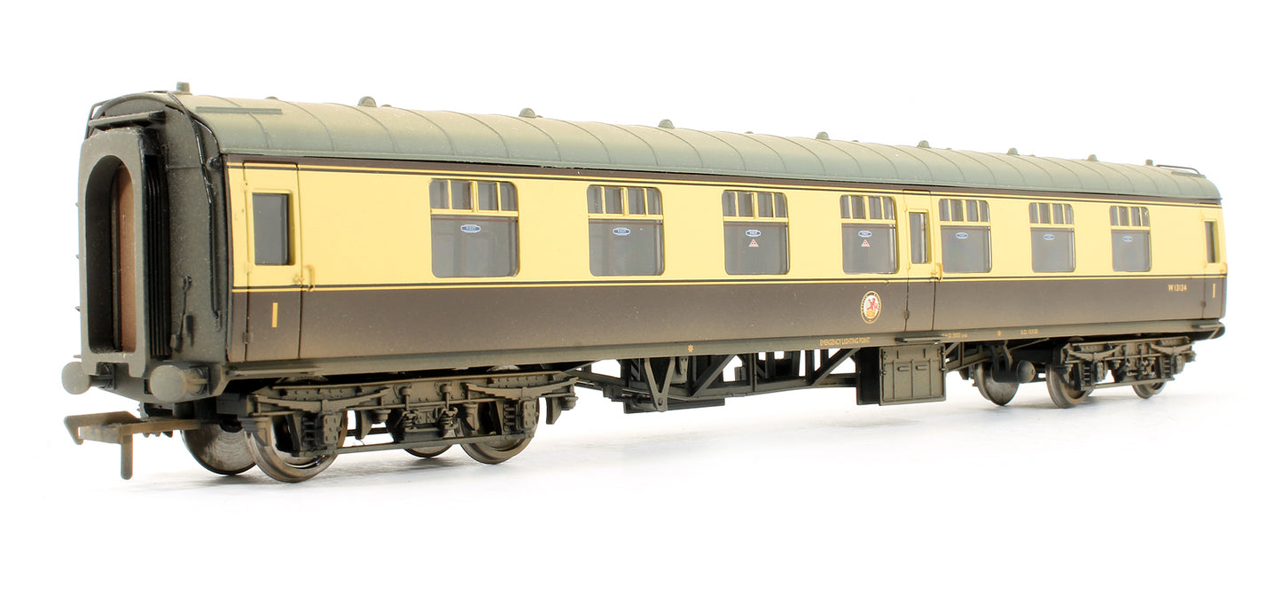 Pre-Owned BR MK1 FK Coach First Corridor Chocolate & Cream 'W13134' (Weathered)