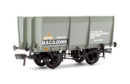 16T Steel Slope-Sided Tippler Mineral Wagon BSC Grey B.S.C.O.20665 (with Load)