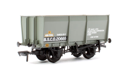 16T Steel Slope-Sided Tippler Mineral Wagon BSC Grey B.S.C.O.20665 (with Load)