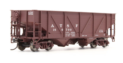 Pre-Owned 932-342301 50t Wood Sheathed War Emergency Hopper ATSF - 3 Pack