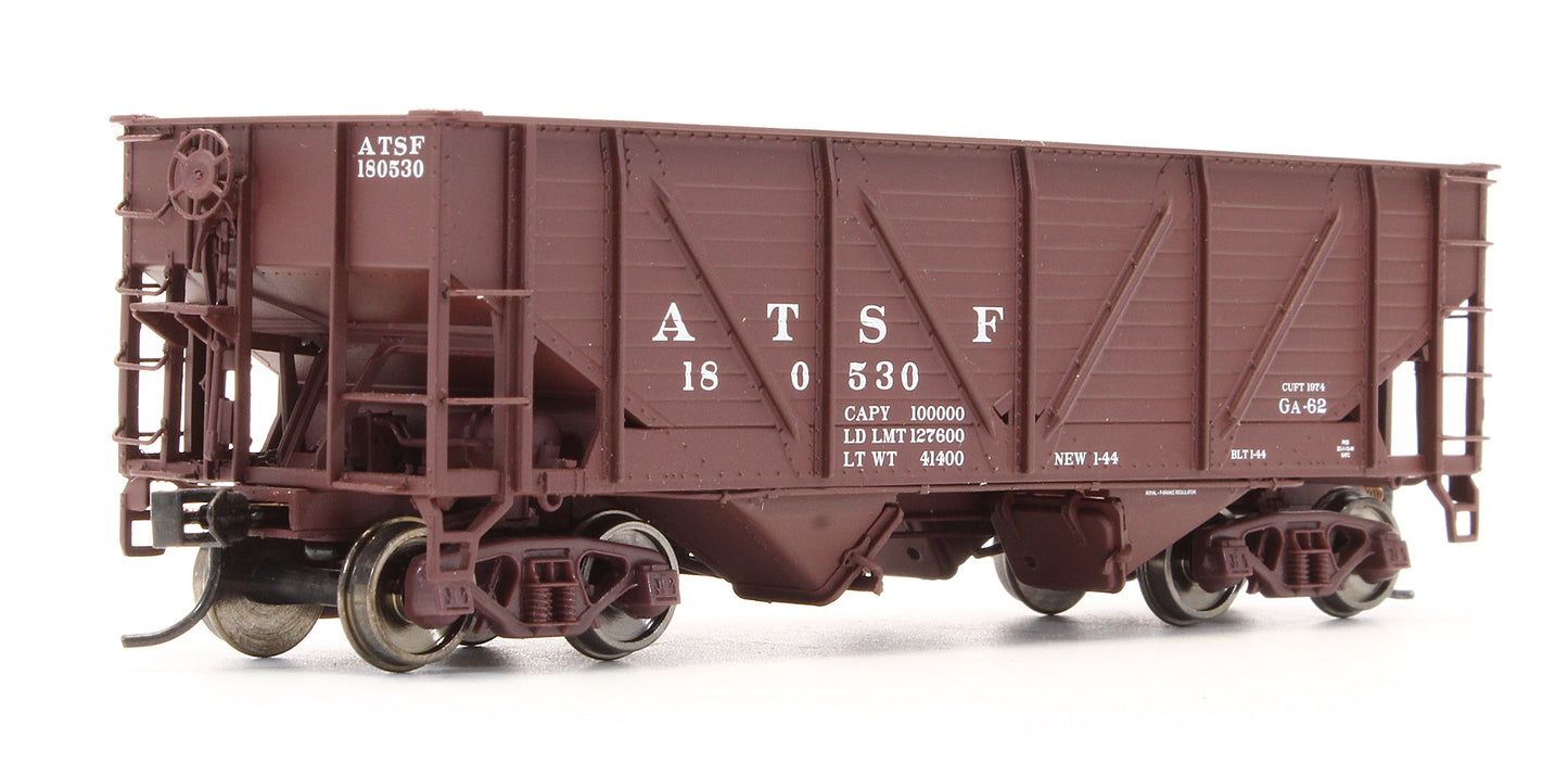 Pre-Owned 932-342301 50t Wood Sheathed War Emergency Hopper ATSF - 3 Pack