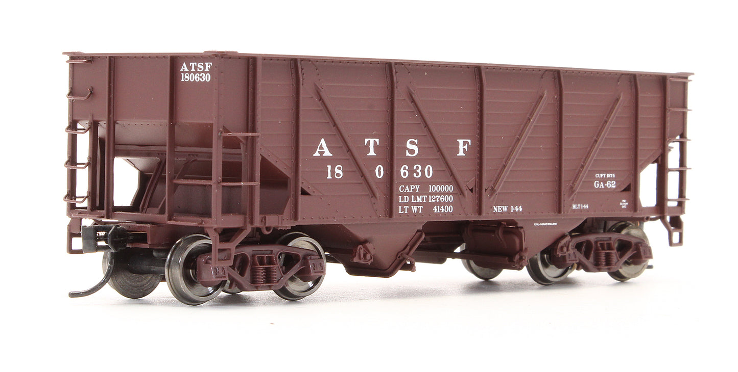 Pre-Owned 932-342301 50t Wood Sheathed War Emergency Hopper ATSF - 3 Pack