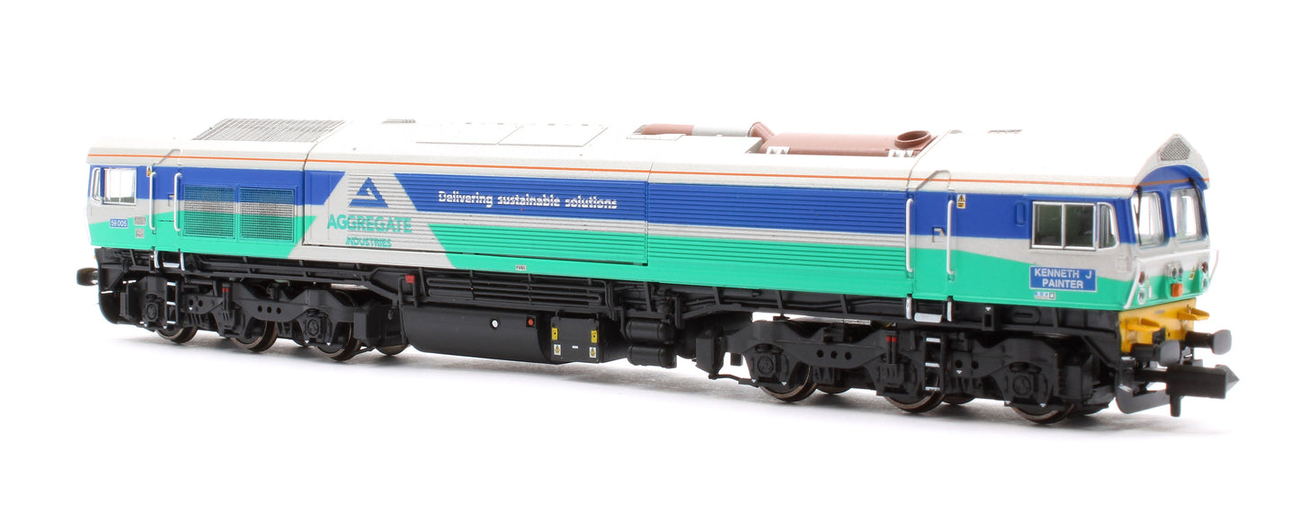 Pre-Owned RT-N59-AI-005DC Class 59 59005 Aggregate Industries  Kenneth J Painter Diesel Locomotive