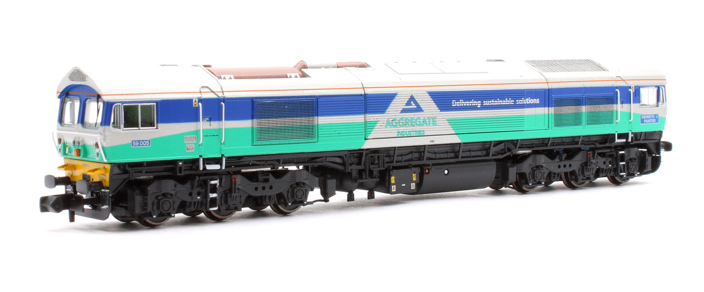 Class 59 59005 Aggregate Industries  Kenneth J Painter Diesel Locomotive