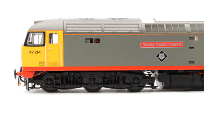 Class 47 214 'Tinsley Traction Depot' Railfreight Grey Diesel Locomotive - DCC Sound