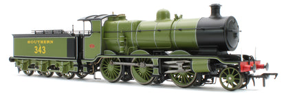 S4102-03 LB&SCR K Class 2-6-0 Southern Maunsell SR Urie Sage Green No.343 Steam Locomotive