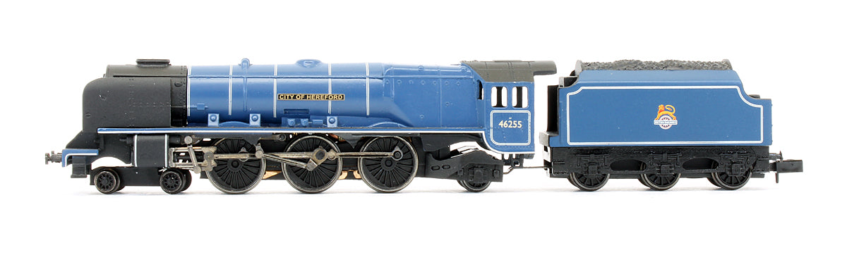 Pre-Owned 372-175 Class 8P 'City Of Hereford' 46255 BR Blue Early Emblem Steam Locomotive