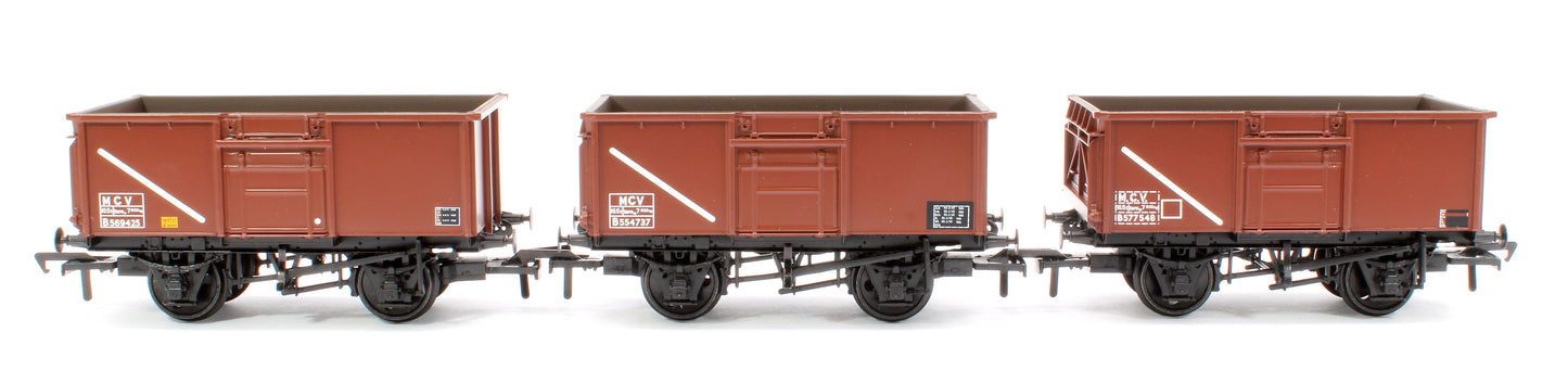 BR 16T Steel Mineral Top Flap Doors 3-Wagon Pack BR Bauxite (TOPS)