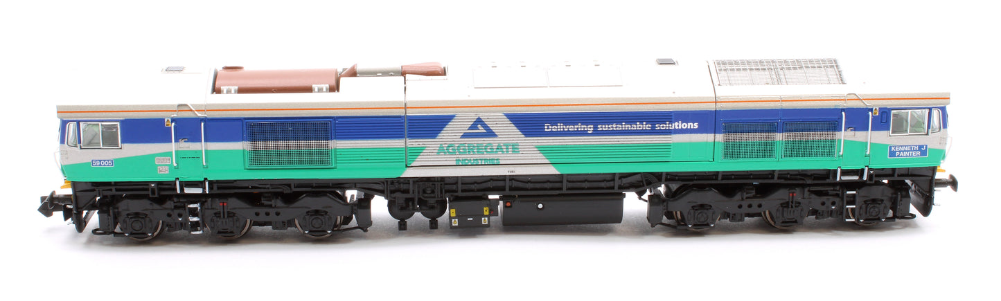 Class 59 59005 Aggregate Industries  Kenneth J Painter Diesel Locomotive