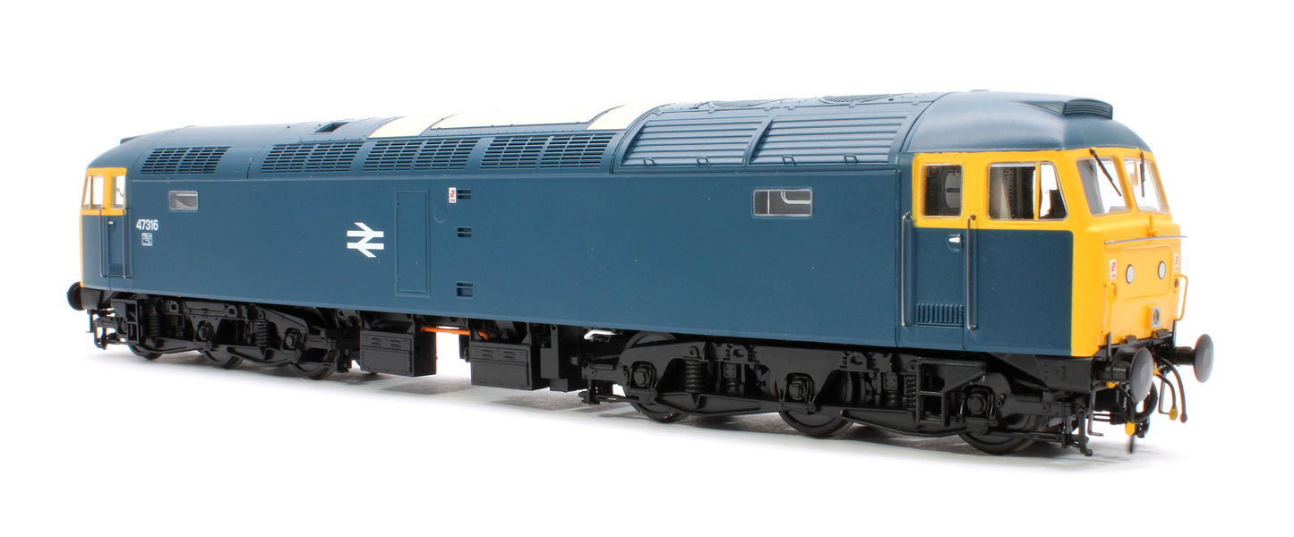 Class 47 316 BR Blue (plated headcode panels) Diesel Locomotive - DCC Sound