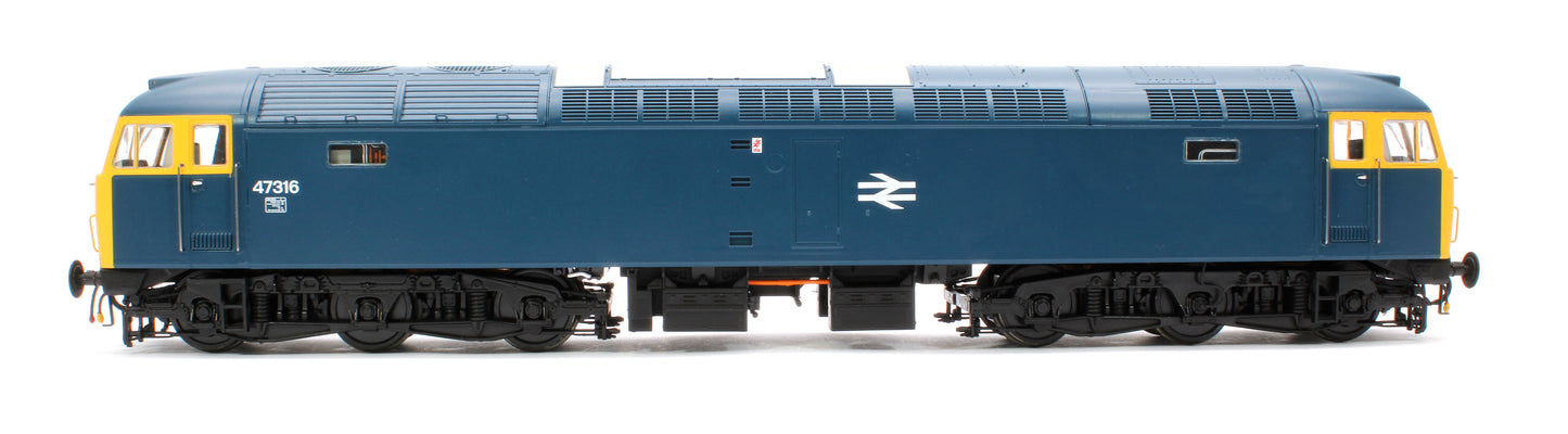 Class 47 316 BR Blue (plated headcode panels) Diesel Locomotive - DCC Sound