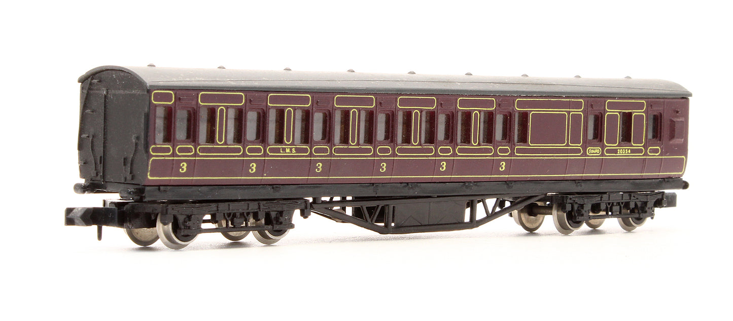 Pre-Owned 0616 LMS Crimson Lake 57ft Brake End Coach 20354