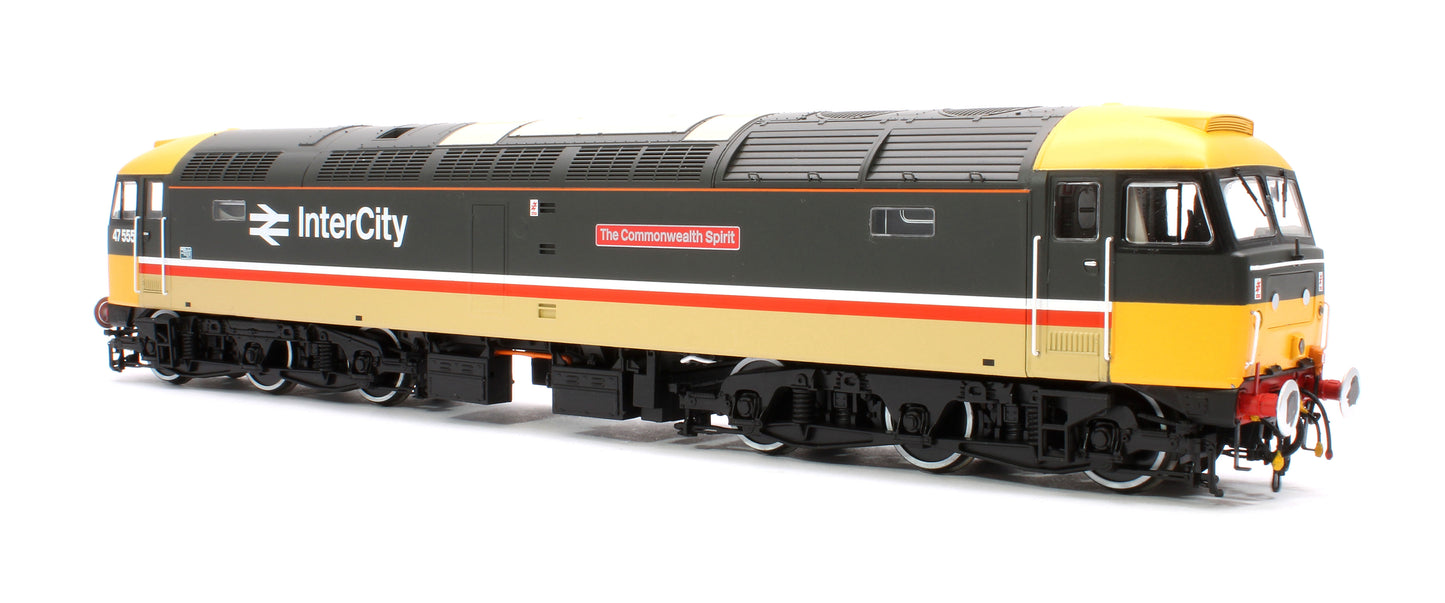 Class 47 555 'The Commonwealth Spirit' InterCity Executive Diesel Locomotive