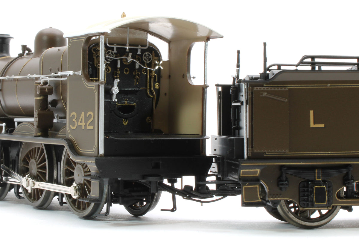 S4102-02 LB&SCR K Class 2-6-0 LBSC Umber Brown No.342 Steam Locomotive