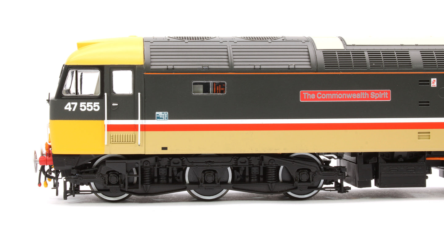 Class 47 555 'The Commonwealth Spirit' InterCity Executive Diesel Locomotive