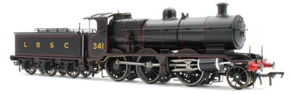 S4102-01 LB&SCR K Class 2-6-0 LBSC Black No.341 Red Lining Steam Locomotive