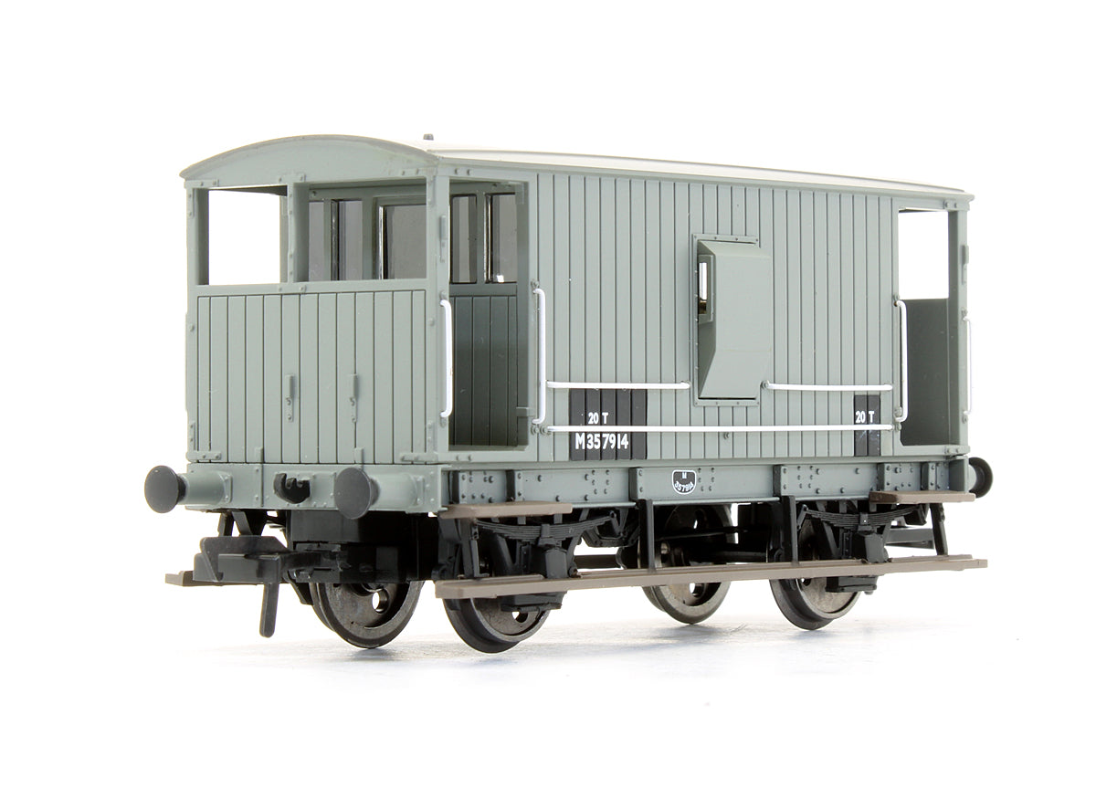 Pre-Owned 38-550 Midland Brake Van BR Grey (With Duckets) 'M357914'