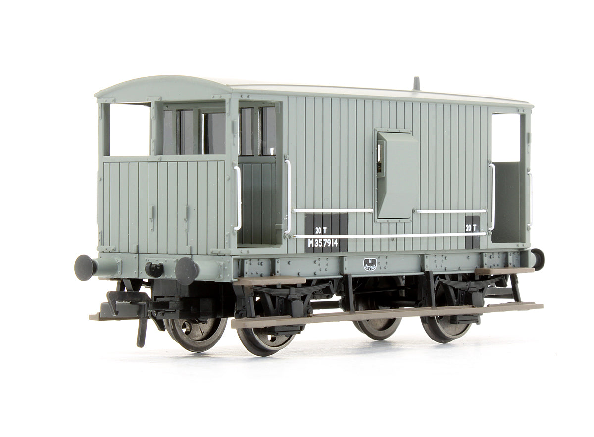 Pre-Owned 38-550 Midland Brake Van BR Grey (With Duckets) 'M357914'