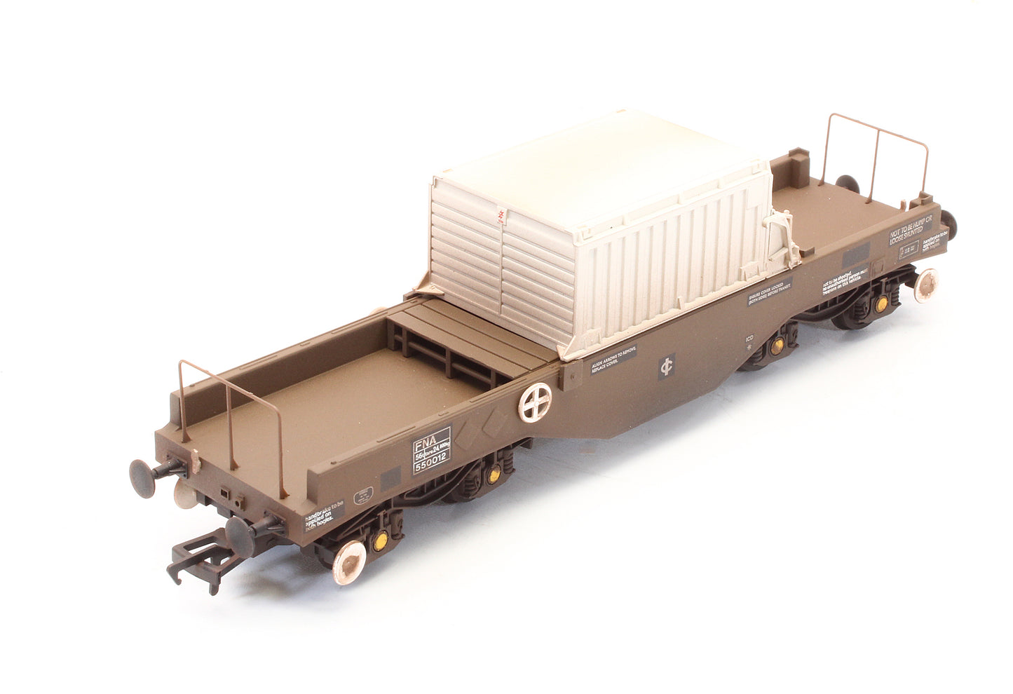 Pre-Owned BR FNA Nuclear Flask Wagon Flat Floor With Flask 550012 - Custom Weathered