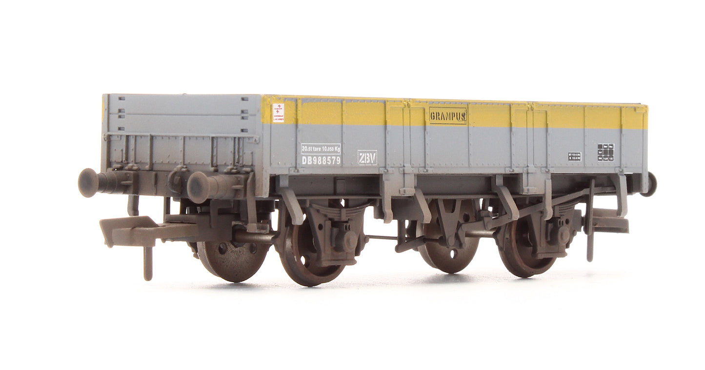 Pre-Owned 4F-060-013 Grampus Wagon Engineers Grey Yellow 'DB988579' - Custom Weathered
