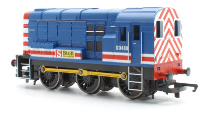 Pre-Owned R3156 RailRoad Class 08 D3489 Stolt Industries Diesel Shunter Locomotive