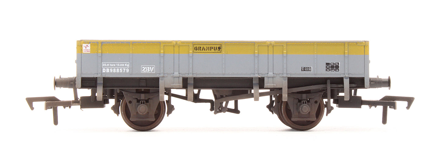 Pre-Owned 4F-060-013 Grampus Wagon Engineers Grey Yellow 'DB988579' - Custom Weathered