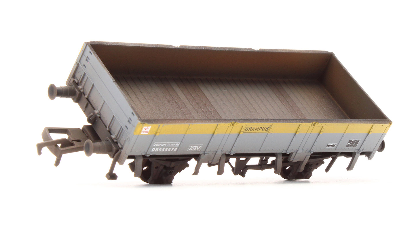 Pre-Owned 4F-060-013 Grampus Wagon Engineers Grey Yellow 'DB988579' - Custom Weathered