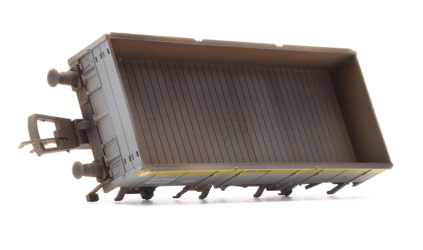 Pre-Owned 4F-060-005 Grampus Wagon Engineers Grey Yellow 'DB981487' - Custom Weathered