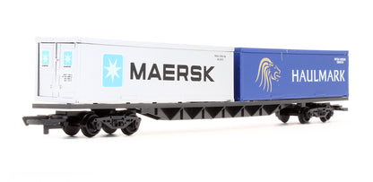 Pre-Owned R387 2x30ft Container Wagon 'Haulmark' & 'Maersk'