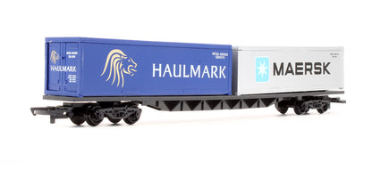 Pre-Owned R387 2x30ft Container Wagon 'Haulmark' & 'Maersk'