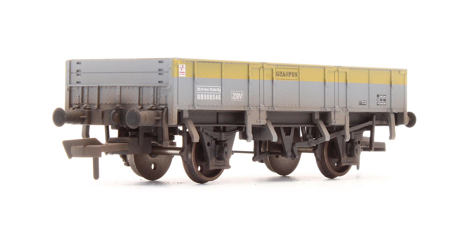 Pre-Owned 4F-060-003 Grampus Wagon Engineers Grey Yellow 'DB988546' - Custom Weathered