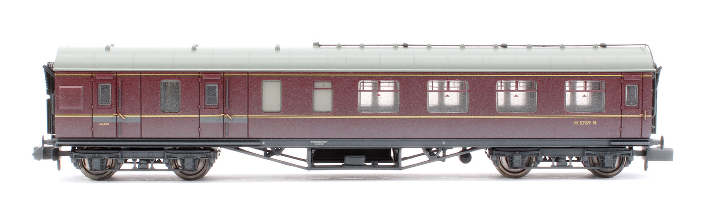 Pre-Owned BR Maroon Second Class No.M5789M Stanier Brake Coach - Weathered