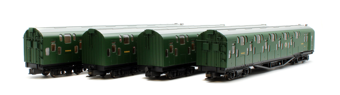 Bulleid Class 4DD Double Decker 4 Car EMU 4001/4901 BR Green with Full Yellow Ends - Sound Fitted