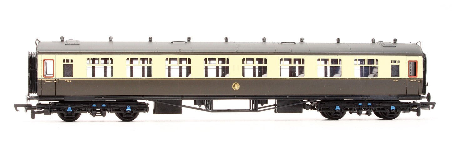 Pre-Owned 34-126 Collett 60' 3rd Chocolate & Cream GWR Shirt Button '7023'