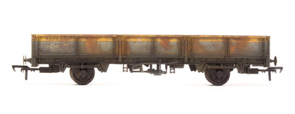 Pre-Owned 38-059 ZDA Bass Dropside Open Wagon BR Grey & Yellow - Custom Weathered