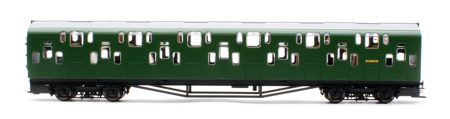 Bulleid Class 4DD Double Decker 4 Car EMU 4001/4901 BR Green with Full Yellow Ends