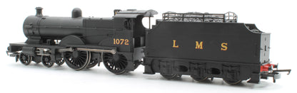 Pre-Owned RailRoad Class 4P 1072 Compound LMS Black 4-4-0 Steam Locomotive