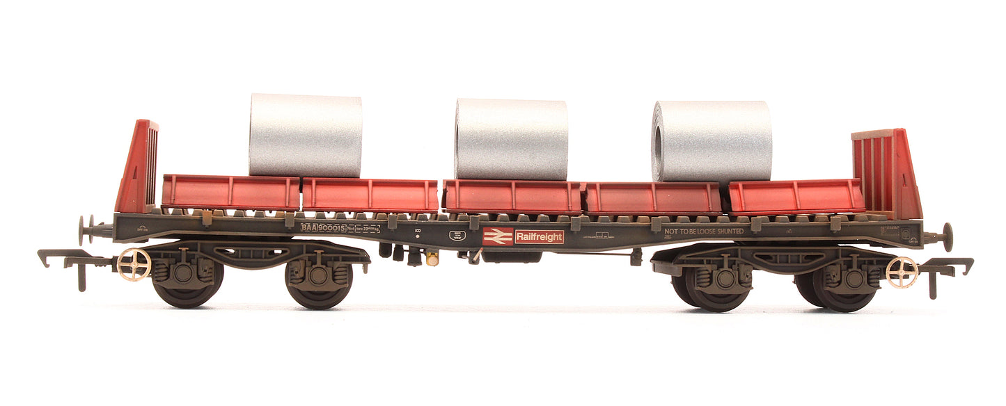 Pre-Owned 38-352B BAA Steel Carrier Wagon Railfreight 900015 - Custom Weathered