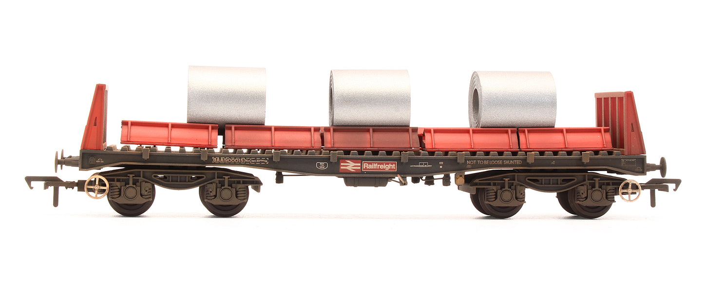 Pre-Owned 38-352B BAA Steel Carrier Wagon Railfreight 900015 - Custom Weathered