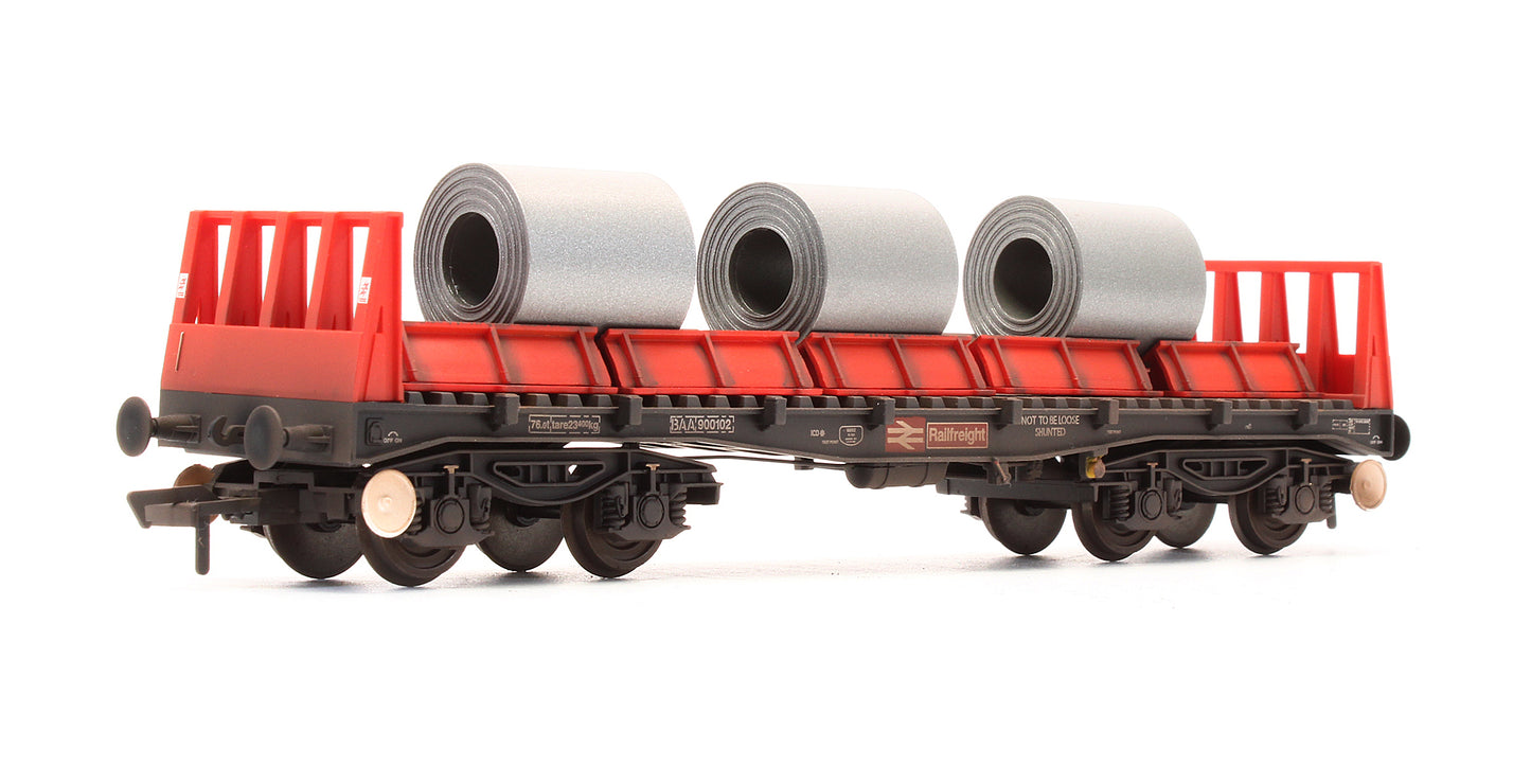 Pre-Owned 38-352A BAA Steel Carrier Wagon Railfreight 900102 - Custom Weathered